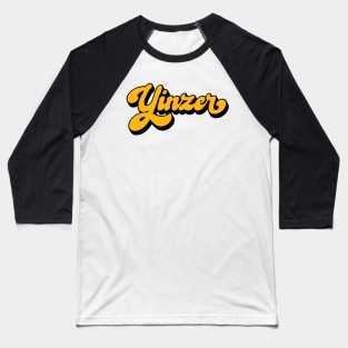 Yinzer Pittsburgh 412 Area Code Love Pgh Burgh Yinz Baseball T-Shirt